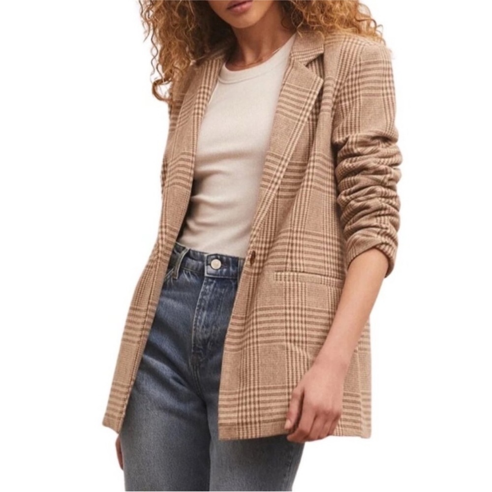 Z Supply Anna Plaid Blazer - Picture 2 of 3